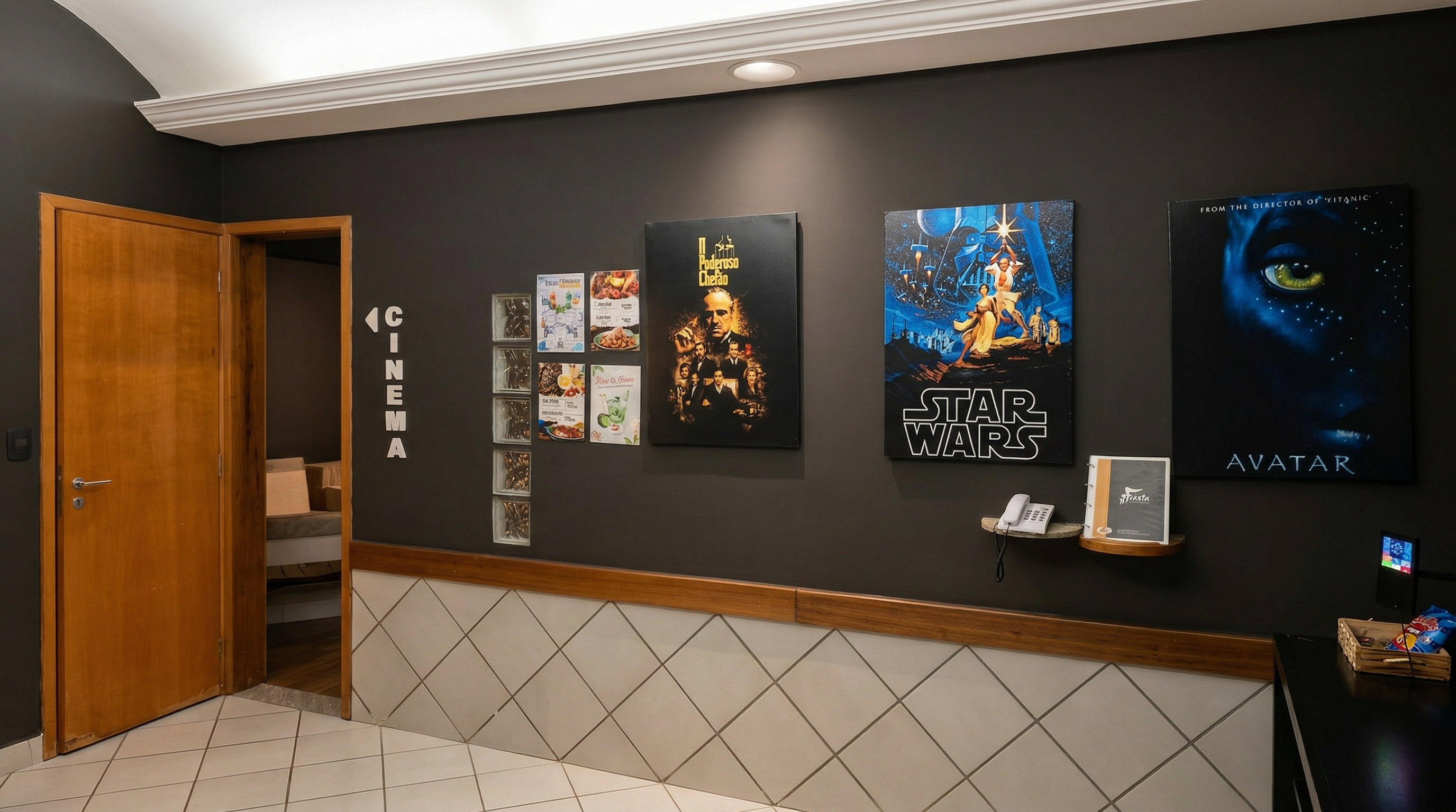 Detalhe Suíte Cinema